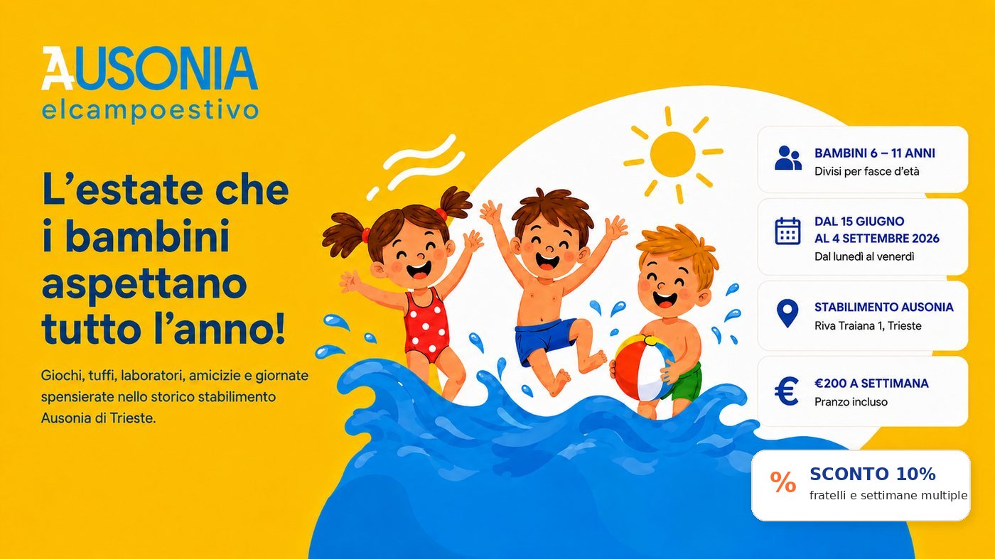 Centro Estivo Ausonia 2026 - estate, mare e attività per bambini